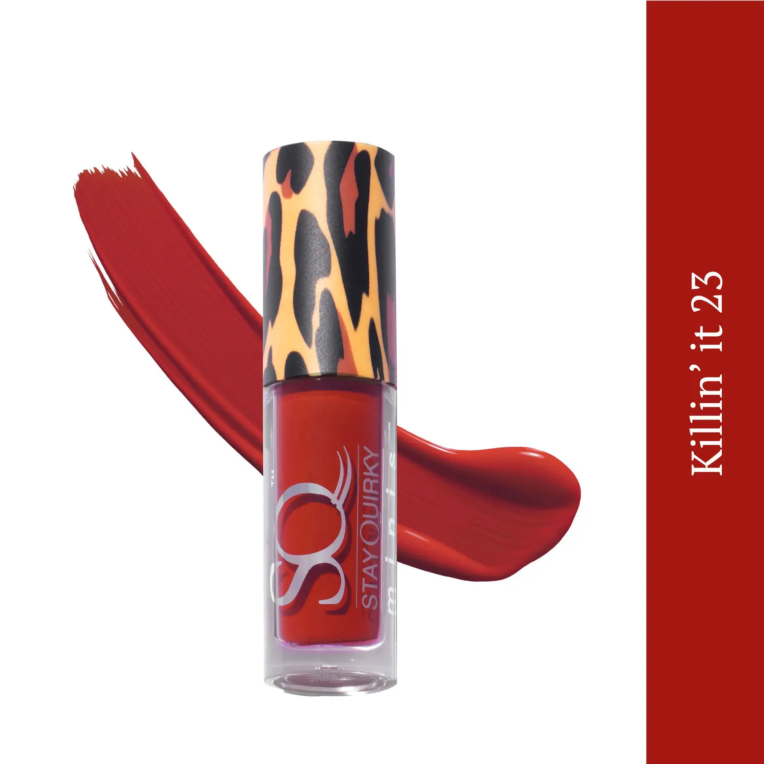 Stay Quirky Mini Liquid Lipstick Red - Killin' It 23 | Highly Pigmented | Non-drying | Long Lasting | Easy Application | Water Resistant | Transferproof | Smudgeproof (1.6 ml)