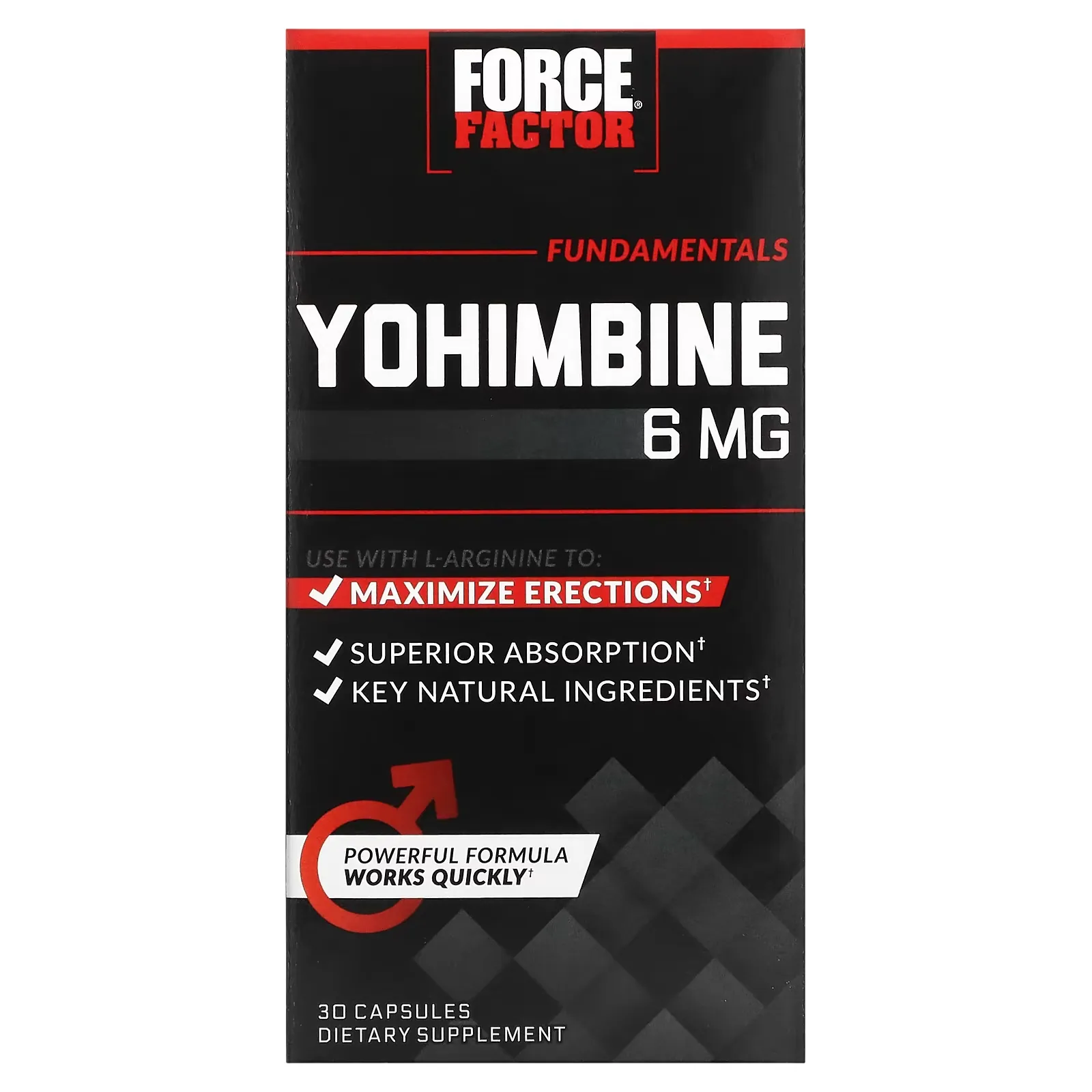 Yohimbine, 6 mg, 30 Capsules