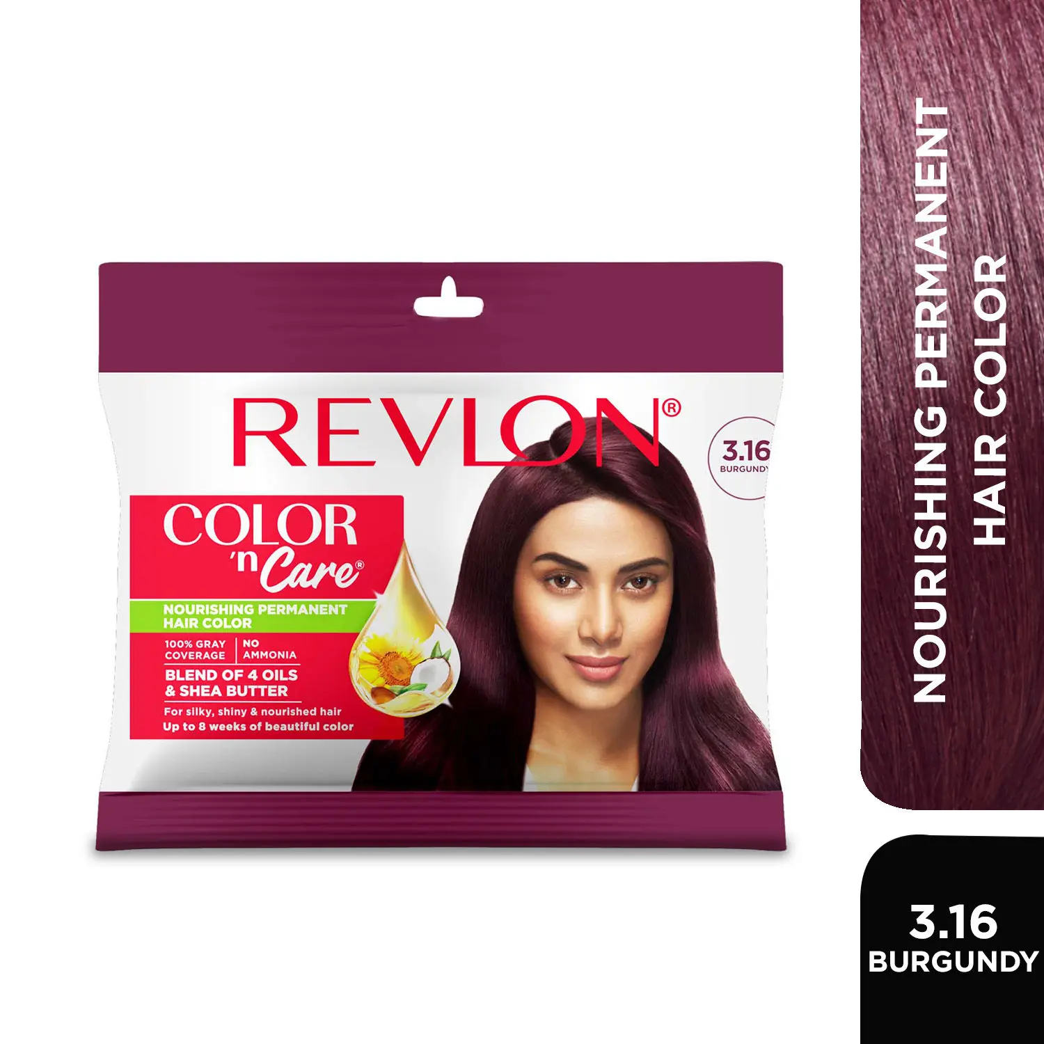 REVLON Color 'n Care NOURISHING PERMANENT HAIR COLOR - 3.16 Burgundy (Sachet)