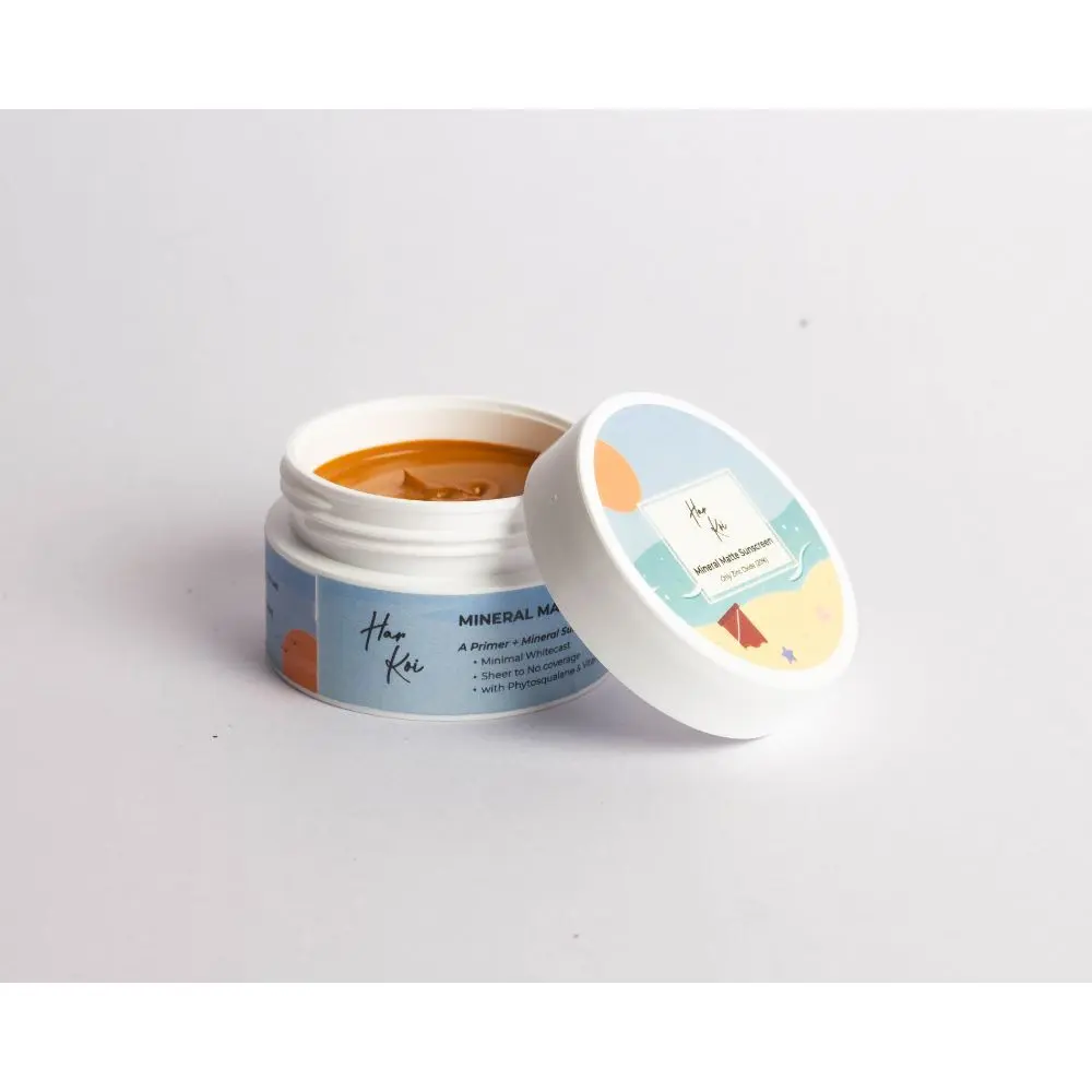 The Harkoi Mineral Matte Sunscreen - SPF 35 - Shade #6 30 grams