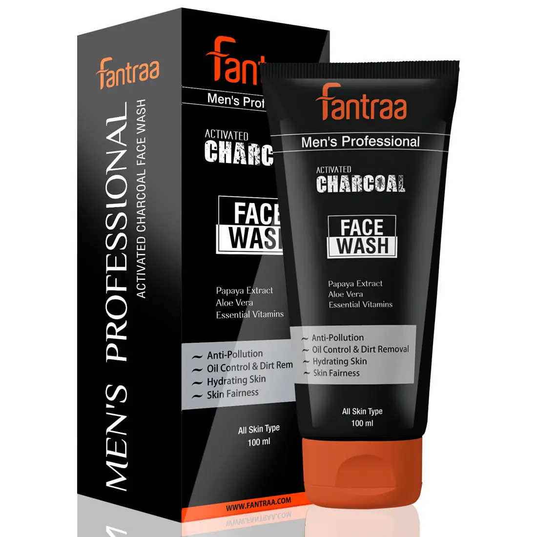 Fantraa Activated Charcoal Face Wash (100 ml)