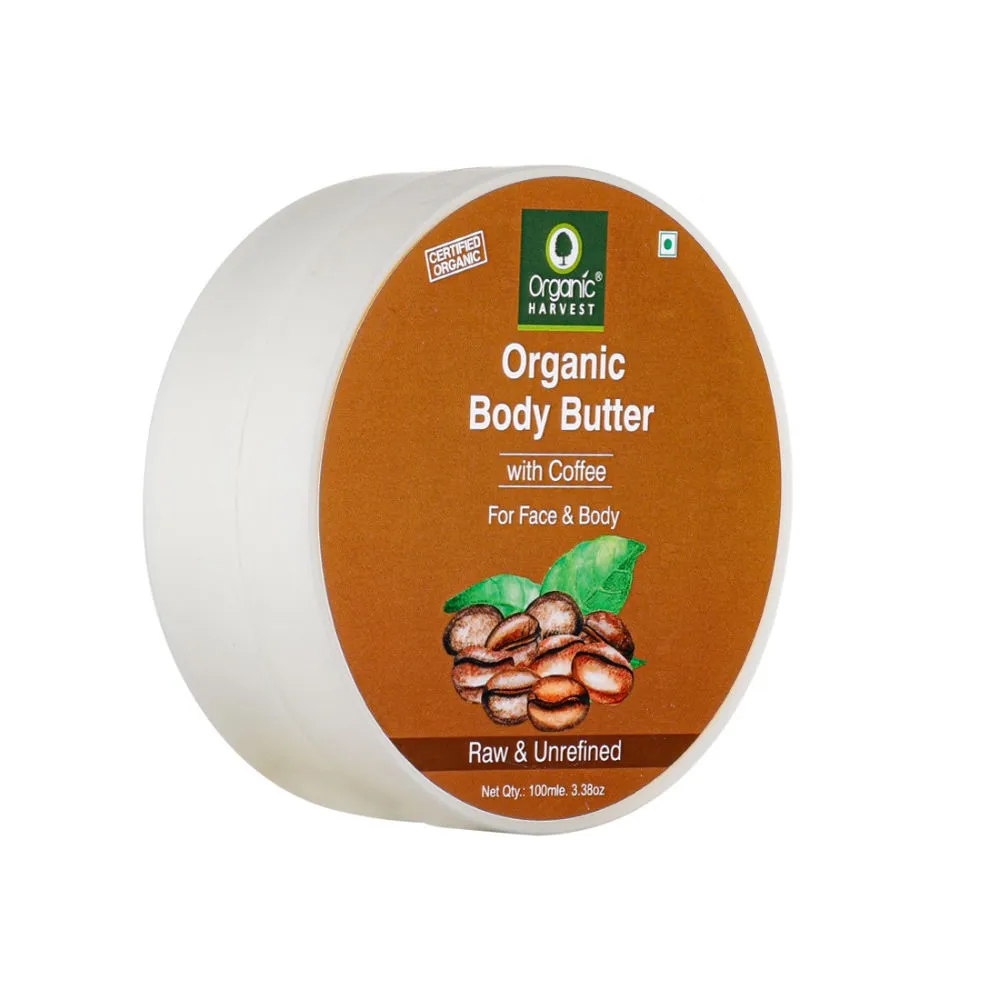 Organic Harvest Coffee Body Butter Cream for Face & Body