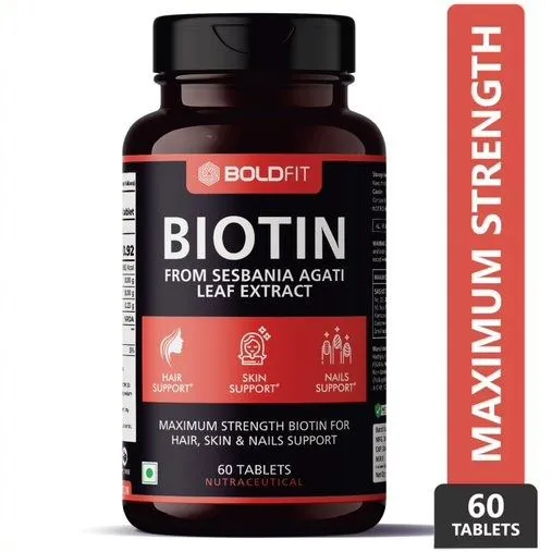 Boldfit Biotin 10000mcg Supplement For Men & Women