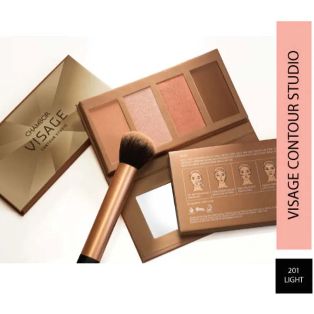 Chambor Visage Contour Studio Face Palette Make Up - 201 Light