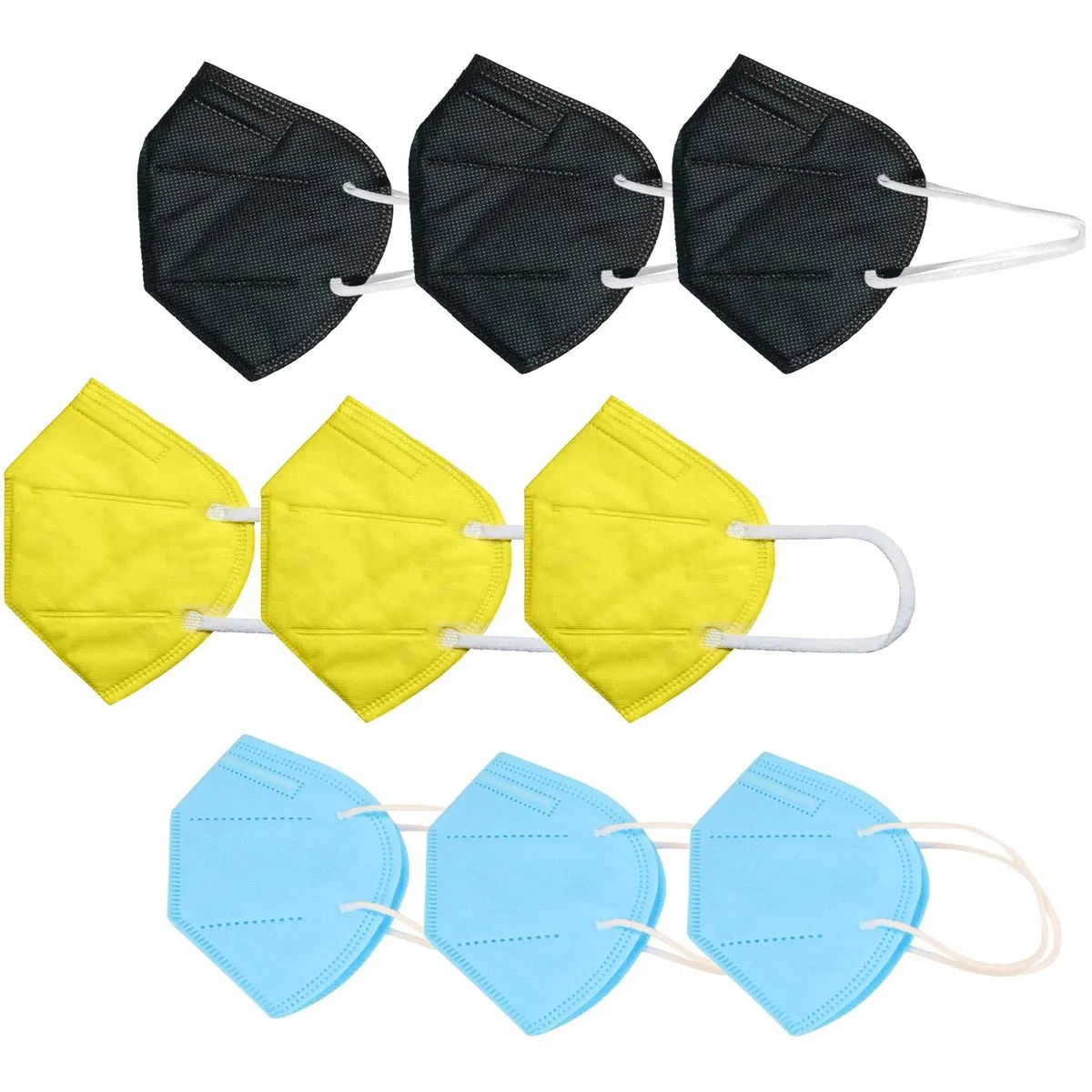 OOMPH Pack of 9 Kn95/N95 Anti-Pollution Reusable 5-Layer Mask