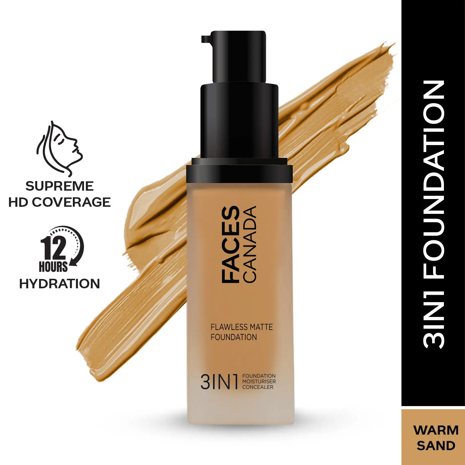 FACES CANADA Flawless Matte Foundation Warm Sand 042 30ml