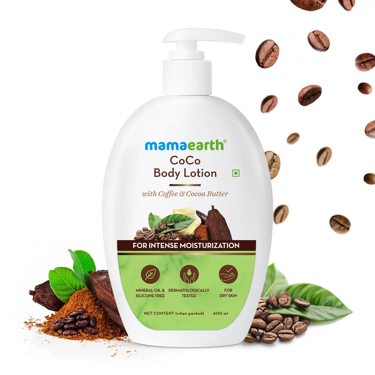 Mamaearth CoCo Body Lotion With Coffee and Cocoa for Intense Moisturization (400 ml)