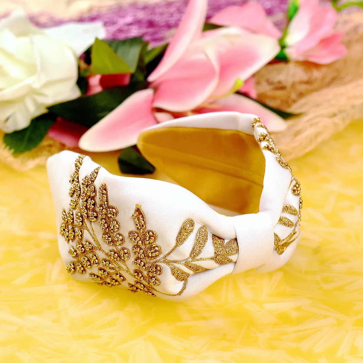 YoungWildFree White Khaleesi Stylish Hairband For Women