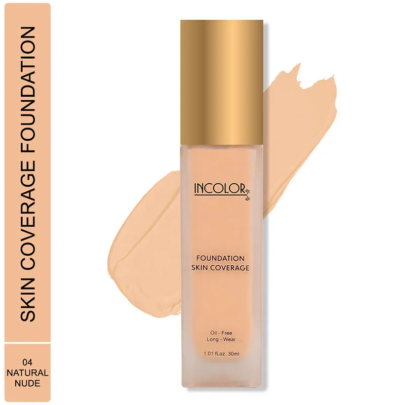 Incolor Foundation Skin Coverage - 04 Natural Nude