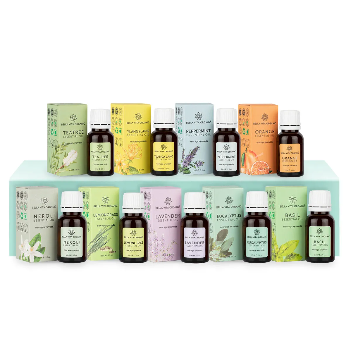 Bella Vita Organic Essential Oil Combo (Pack Of 9)