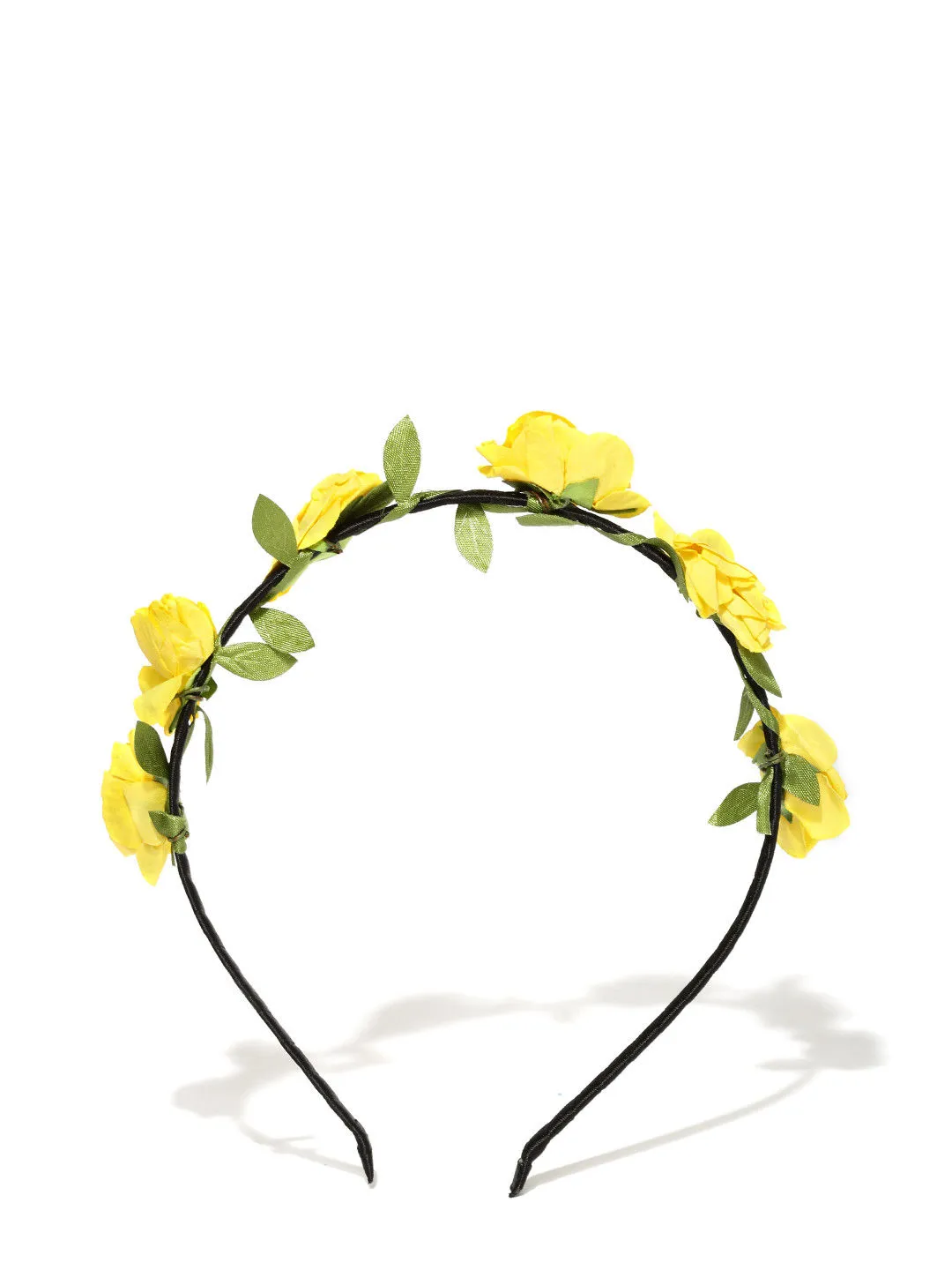 Toniq Yellow Floral Hair Band