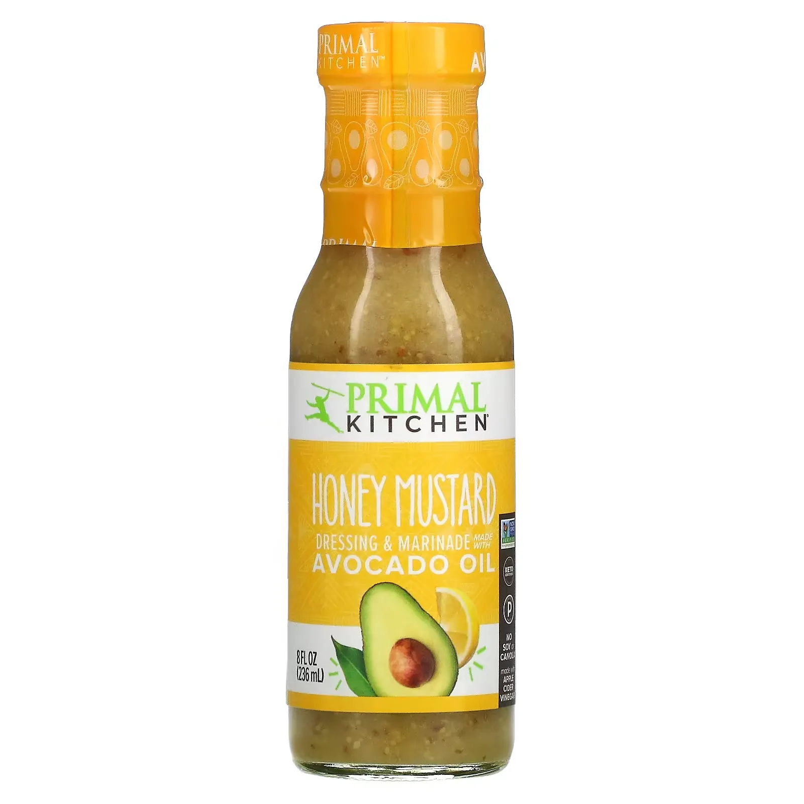 Dressing & Marinade Made with Avocado Oil, Honey Mustard, 8 fl oz (236 ml)