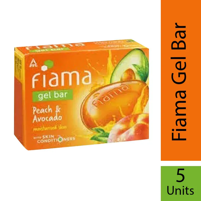 Fiama Mild Dew Peach & Avocado Gel Bar- Pack of 5 Combo