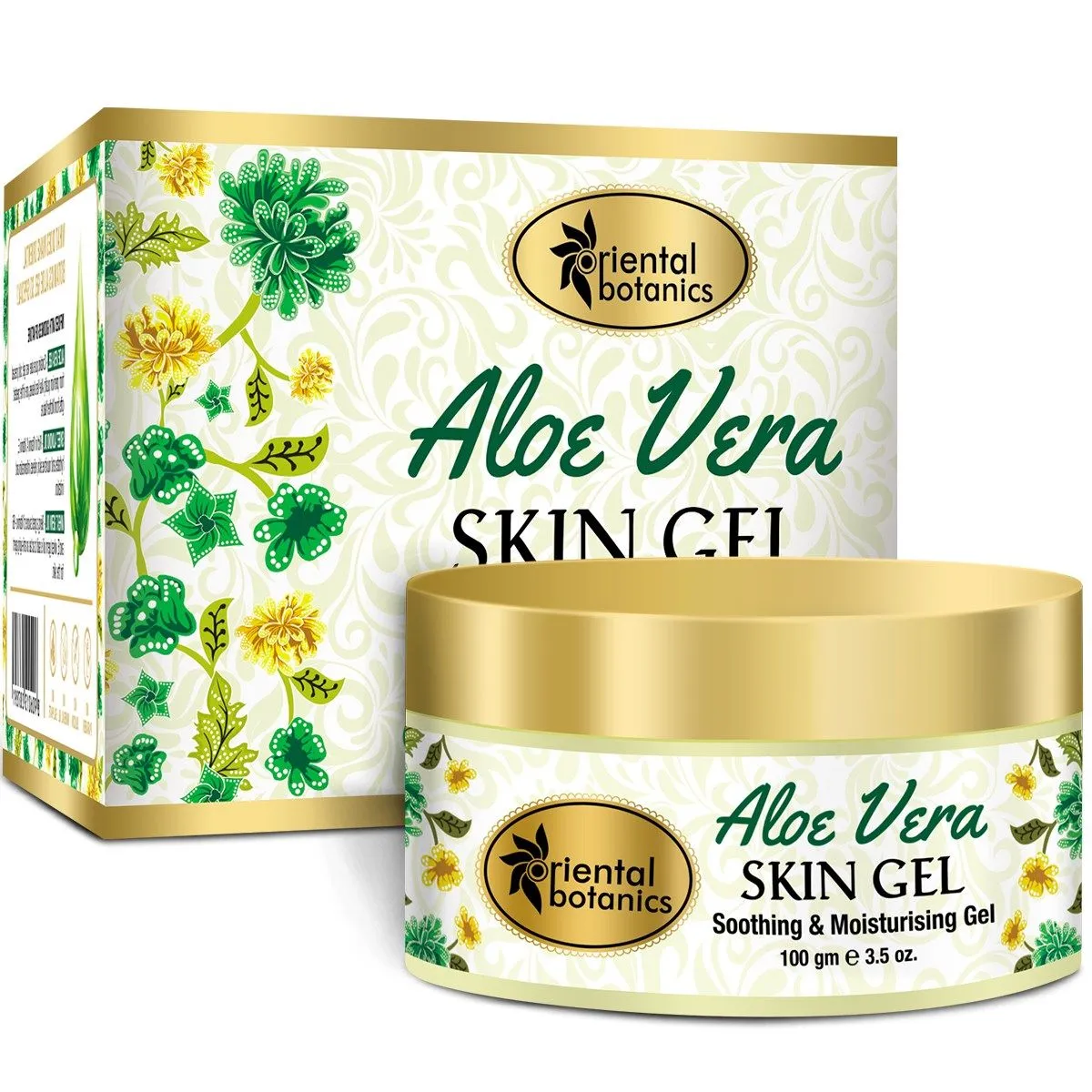 Oriental Botanics 90% Aloe Vera Skin Gel With Sweet Almond & Wheatgerm Oil