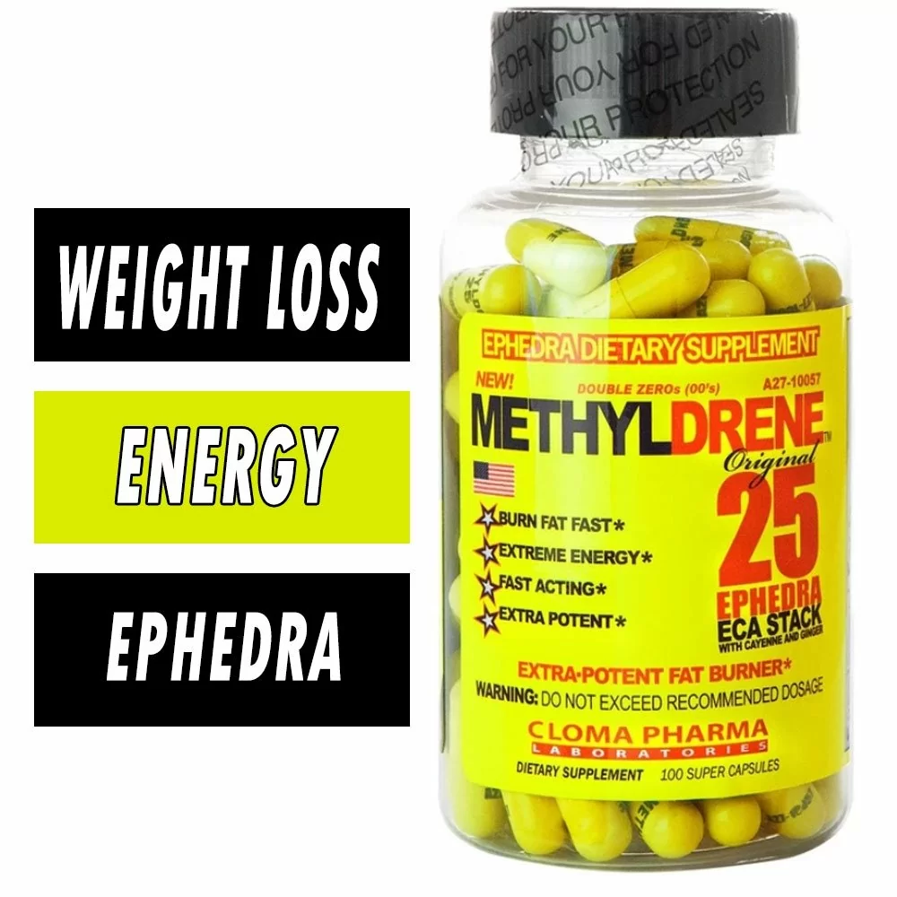 Methyldrene™ 25 w/ Ephedra By Cloma Pharma, 100 Capsules