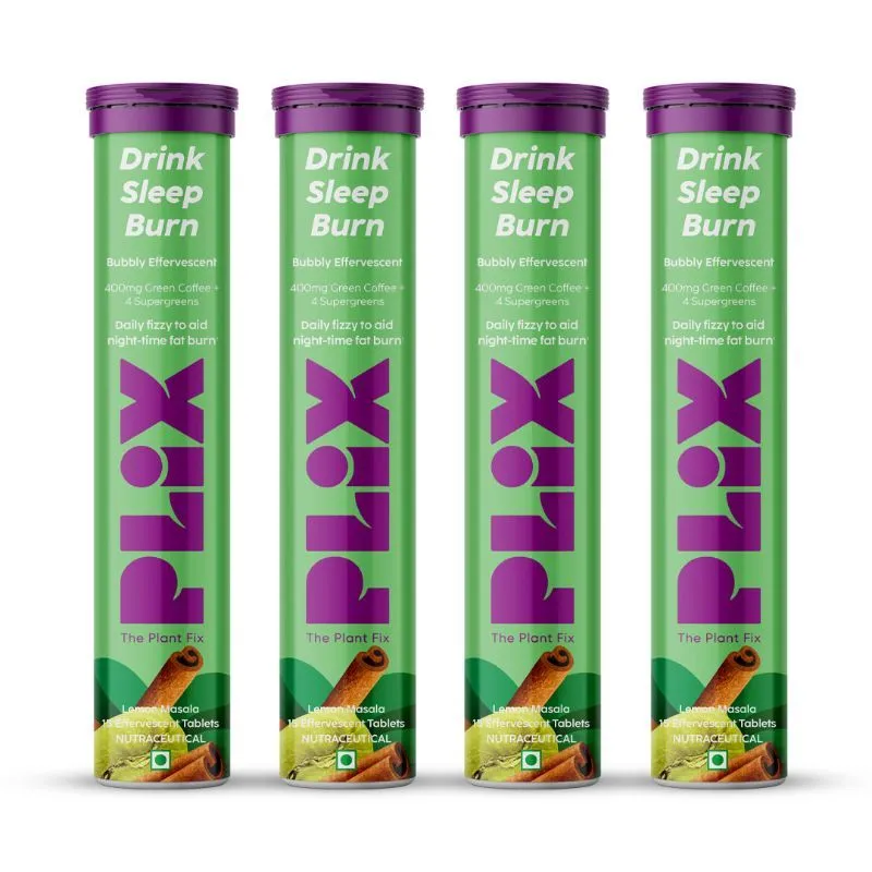 Plix Green Coffee Bean, Lemon Twist Flavour - Pack Of 4