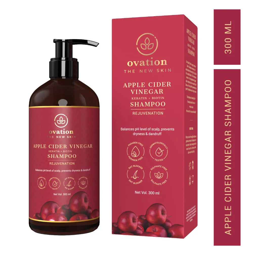 Ovation The New Skin Apple Cider Vinegar Keratin + Biotin Hair Shampoo