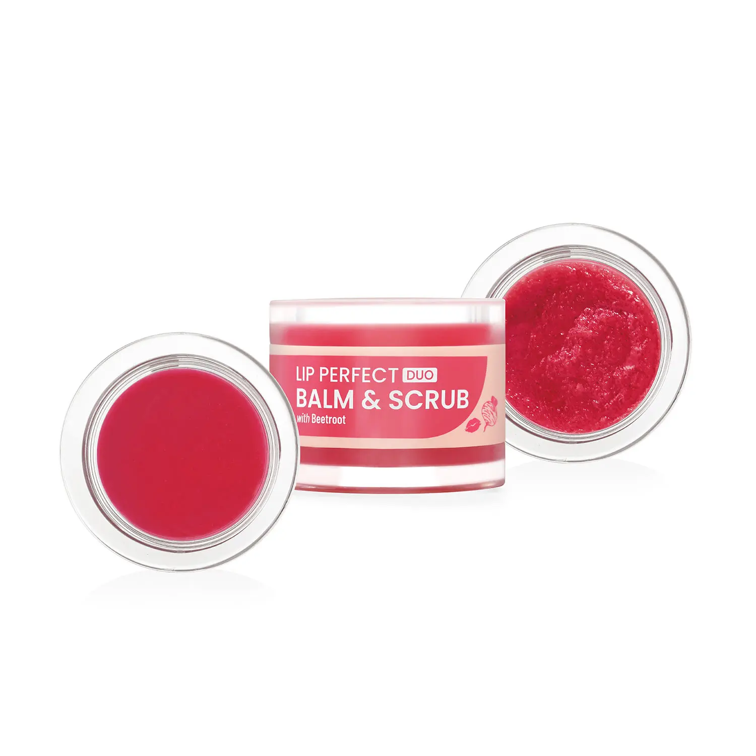 Swiss Beauty Lip Perfect Duo Balm & Scrub with Beetroot Extract for Dark Lips | Moisturises Dry & Chapped Lips | Soft & Smooth Lips | For Men & Women 7 Gm Gram