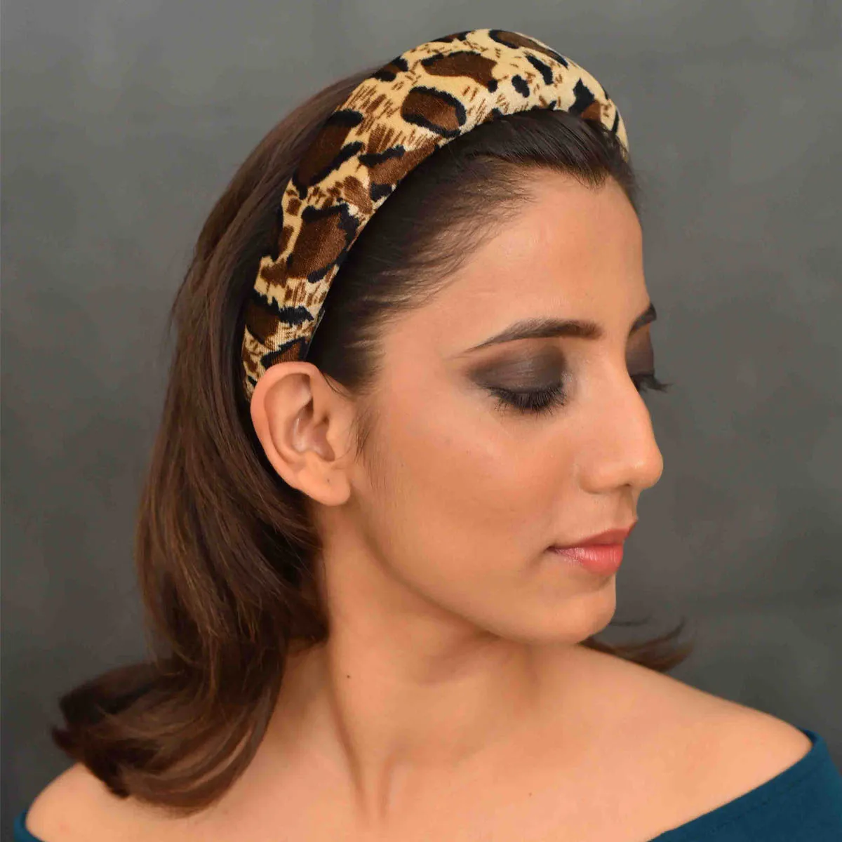 YoungWildFree Leopard Print Padded Hair Band - Cute Fancy Design For Women And Girls