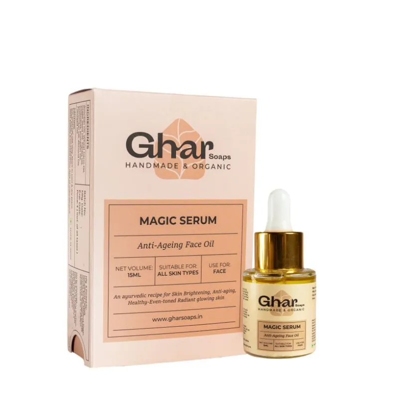 Ghar Soaps Anti Ageing Ayurvedic Face Oil For Glowing Skin