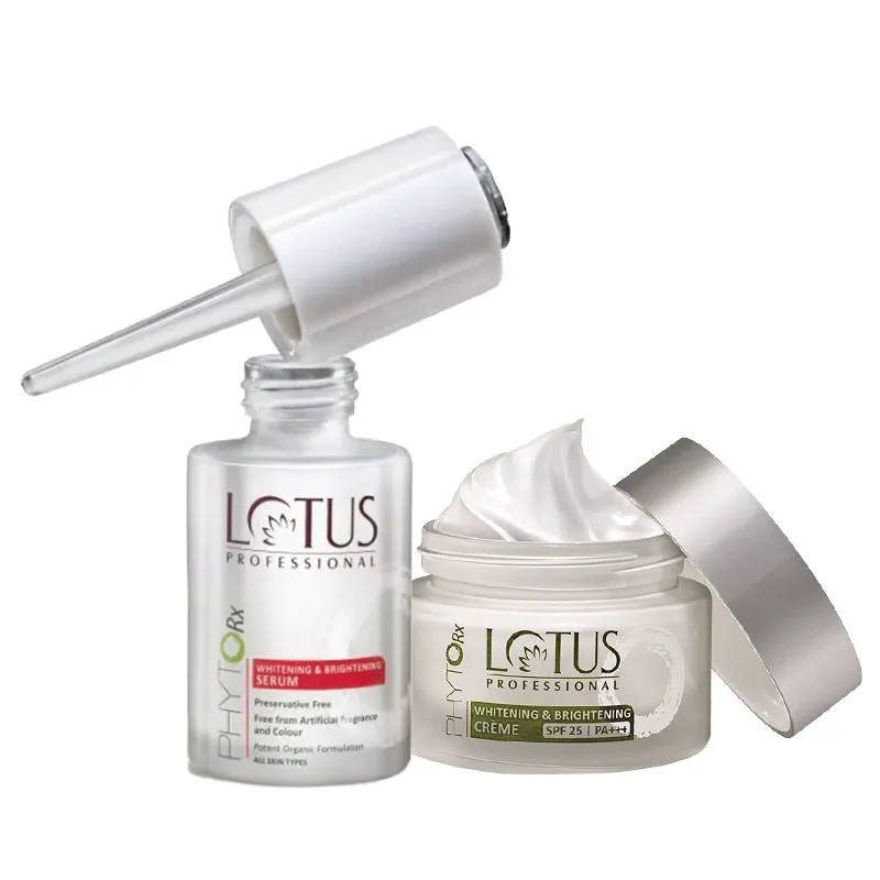 Lotus Professional Phyto-Rx Whitening & Brightening Creme & Serum Combo