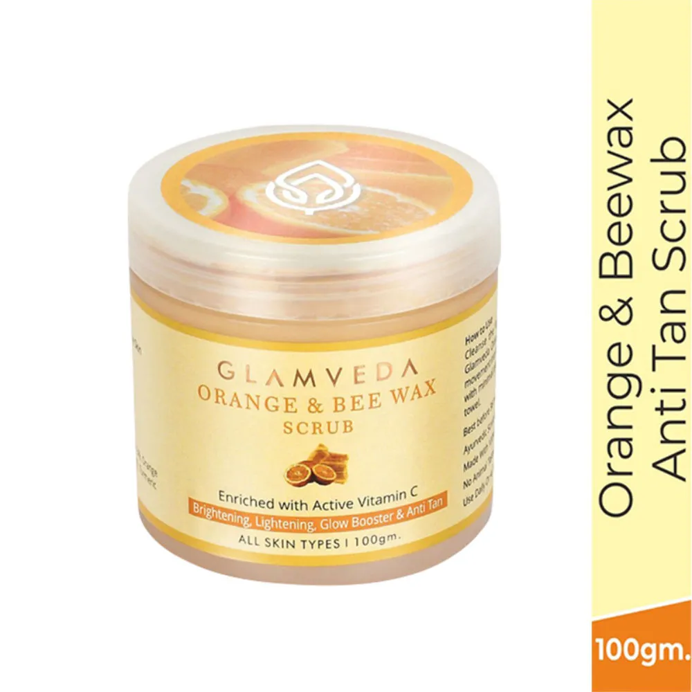 Glamveda Orange & Beewax Anti-Tan Scrub