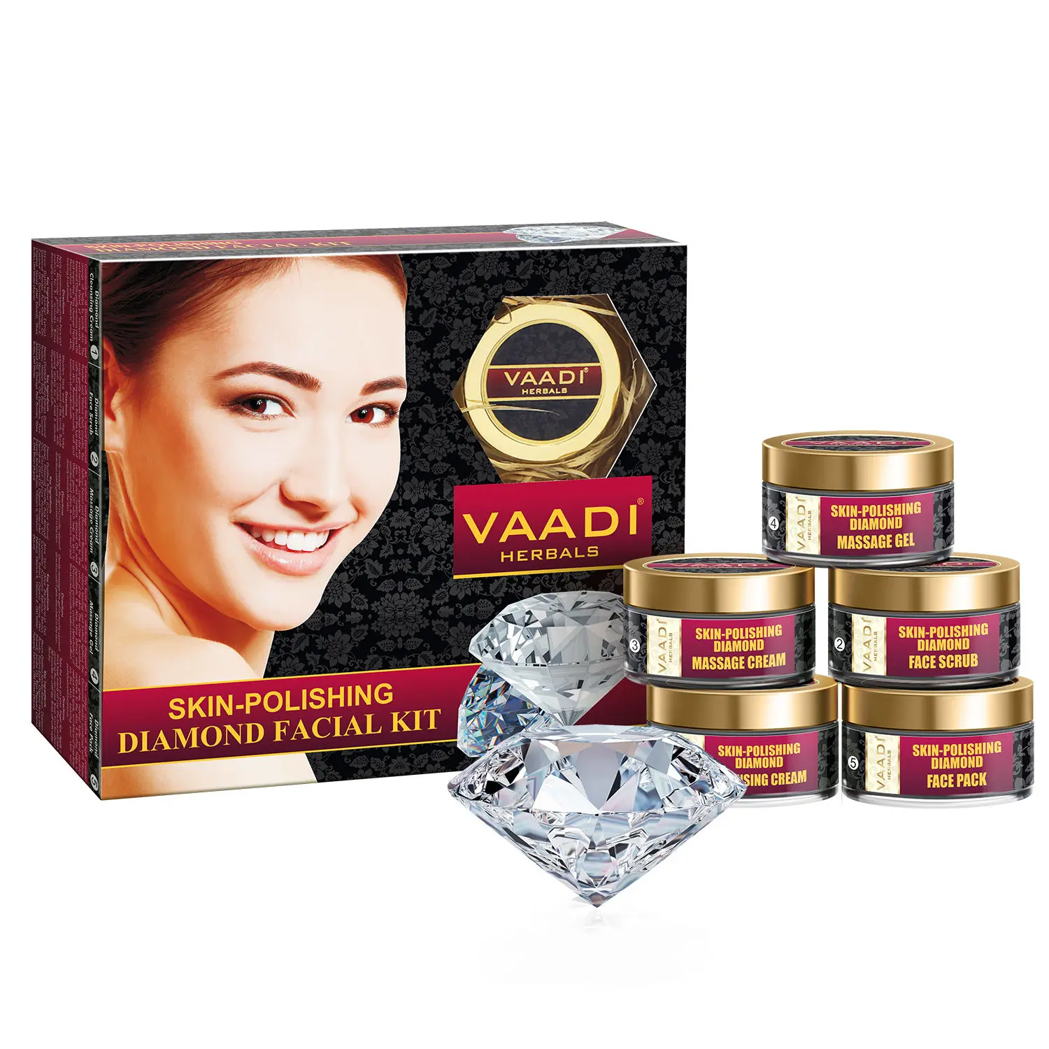 Vaadi Herbals Skin-Polishing Diamond Facial Kit (270 g)