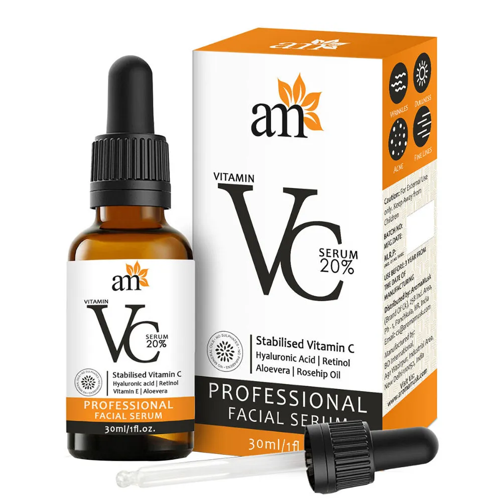 AromaMusk Vitamin C 20% Professional Facial Serum