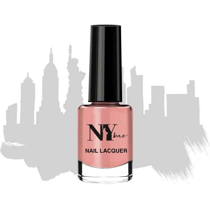 NY Bae Creme Nail Enamel - Bistro Hamburger 2 (6 ml) | Rose Pink | Smooth Creamy Finish | Rich Colour Payoff | Chip Resistant | Quick Drying | One Swipe Application | Vegan | Cruelty & Lead Free | Non-Toxic