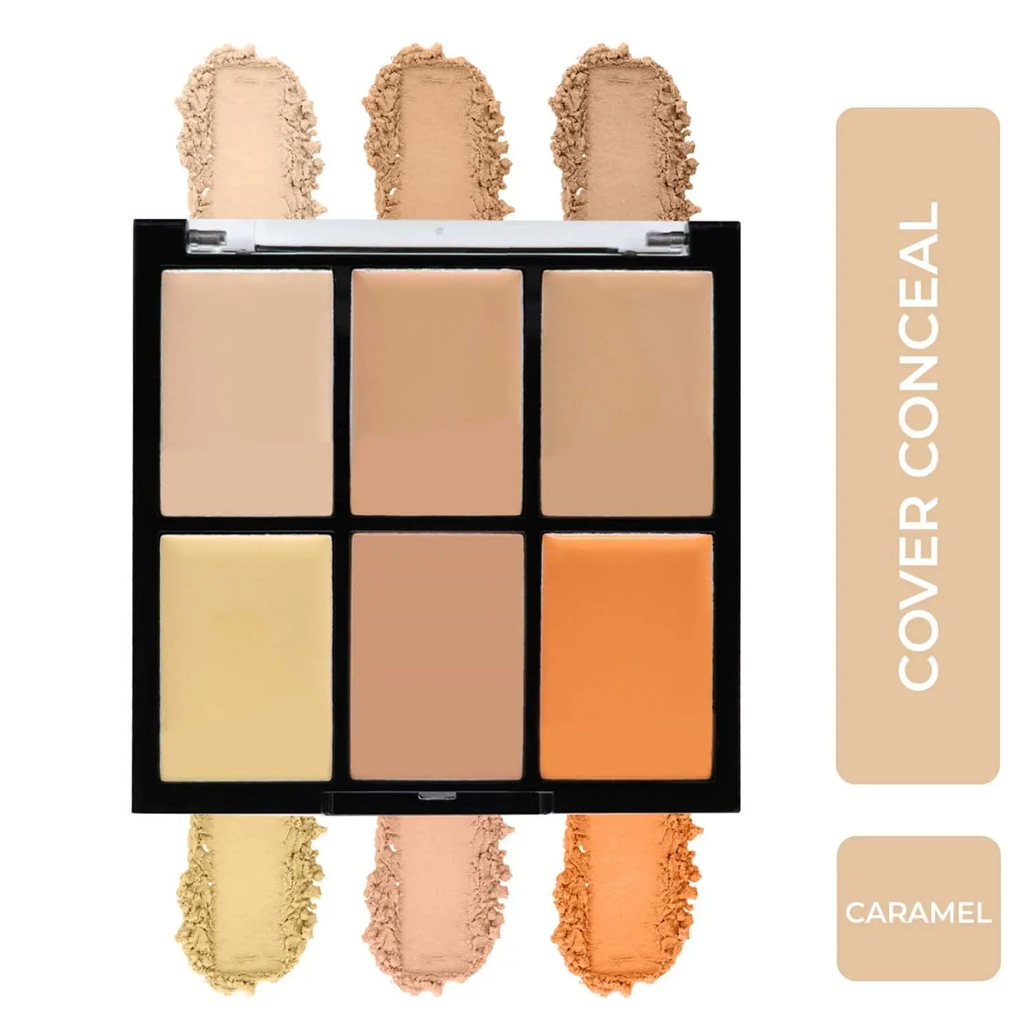 Half N Half Cover Concealer Skin Beauty, Multicolour Palette, Caramel (9.6gm)