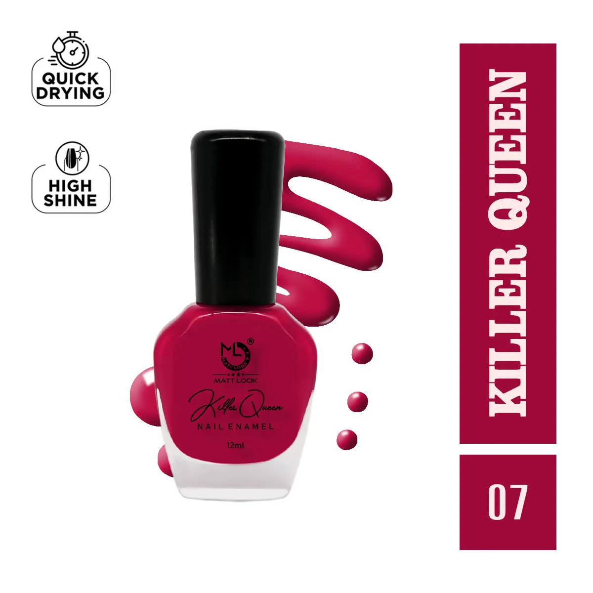 Matt look Killer Queen Nail Enamel - Shade-7