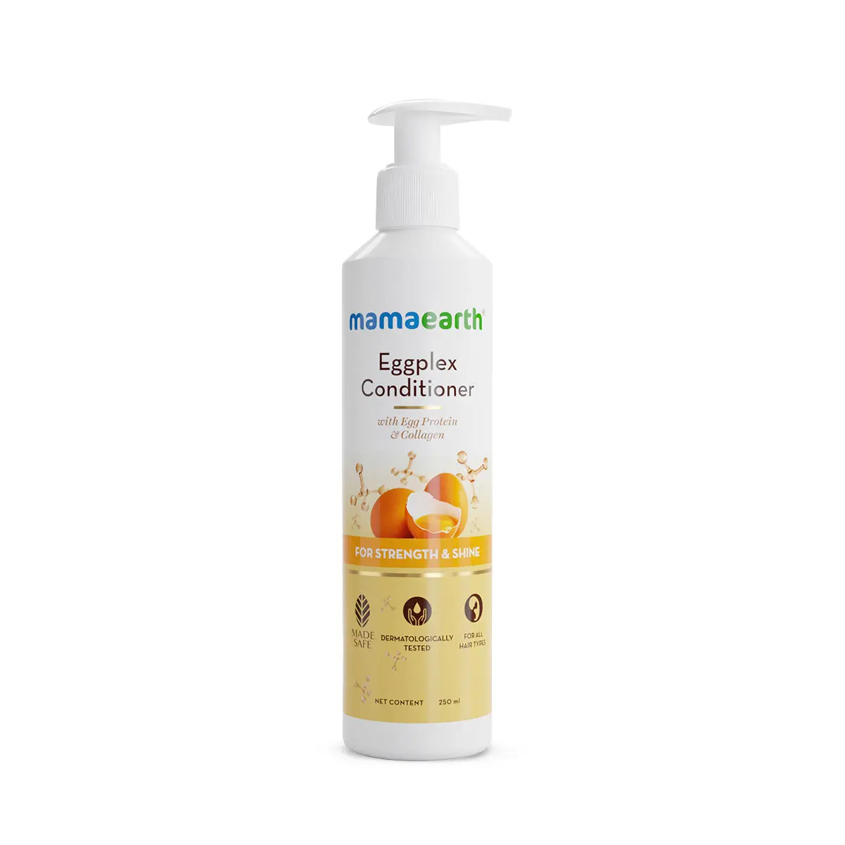 Mamaearth Eggplex Conditioner, for strong hair, with Egg Protein & Collagen for Strength & Shine (250 ml)