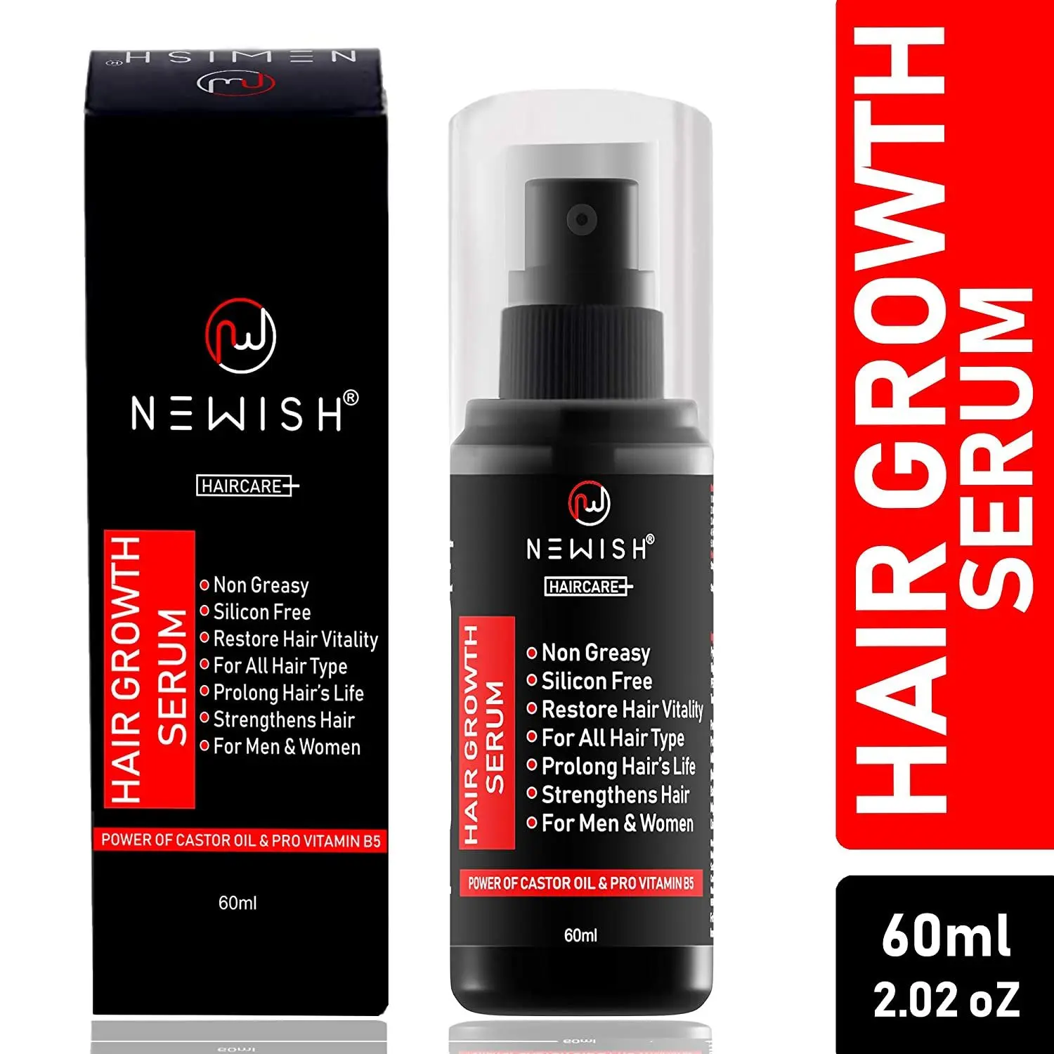 Newish Hair Growth vitalizer Serum with Biotin (60 ml)