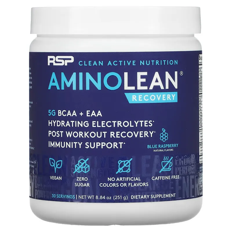 AminoLean, Recovery, Blue Raspberry,  8.84 oz (251 g)