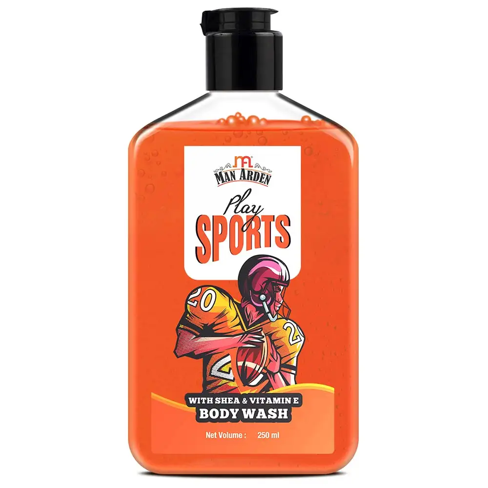 Man Arden Shea & Vitamin E Body Wash,  250 ml  Play Sports