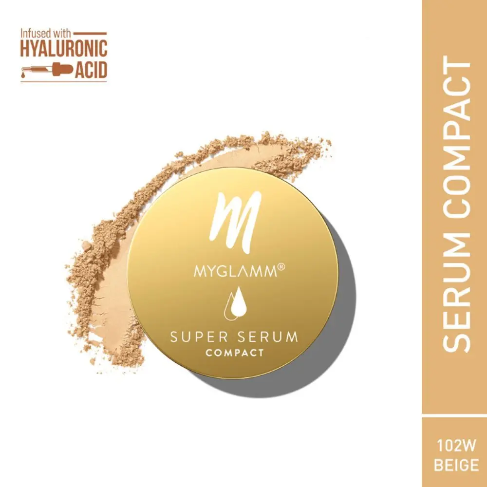 MyGlamm Super Serum Compact -102W Beige (9 g)