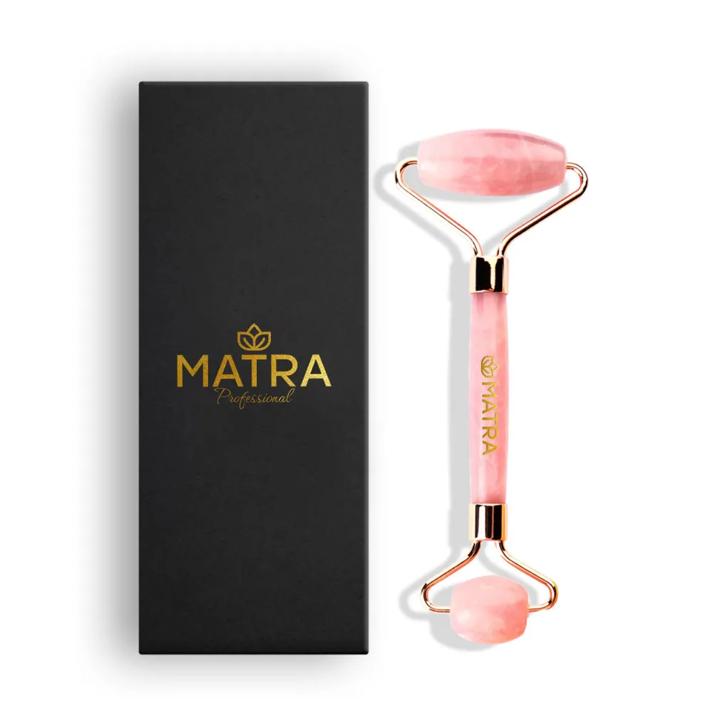 Matra Pure Rose Quartz Facial Roller & Massager for Face & Neck