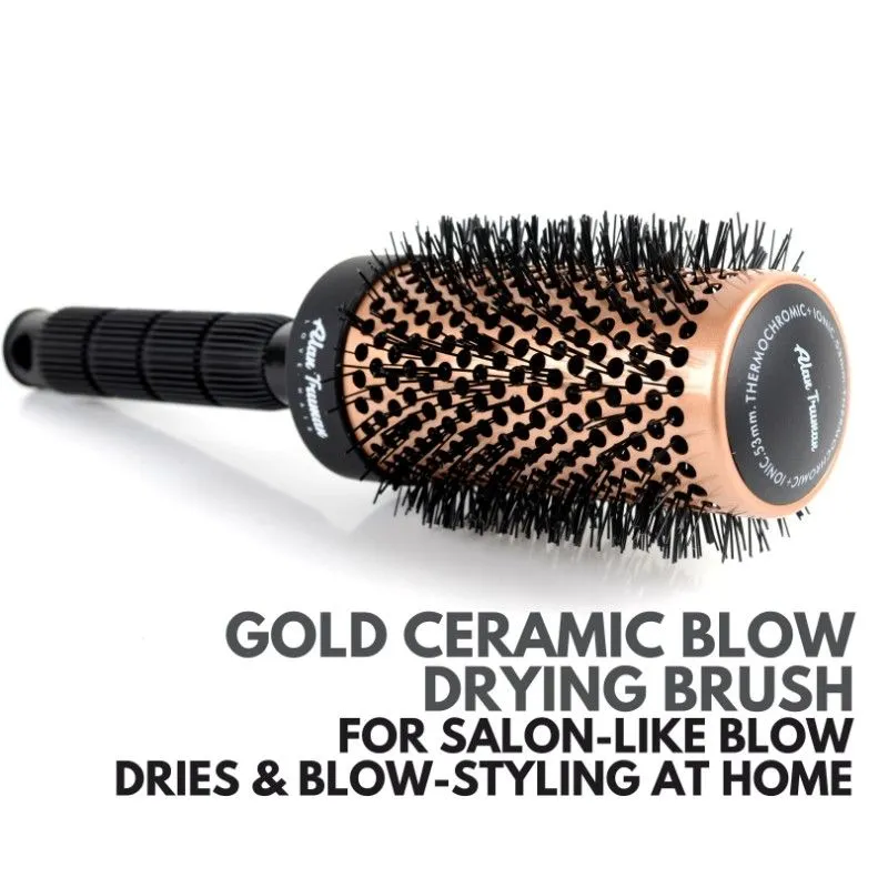 Alan Truman Gold Ceramic Blow-drying Brush - Large