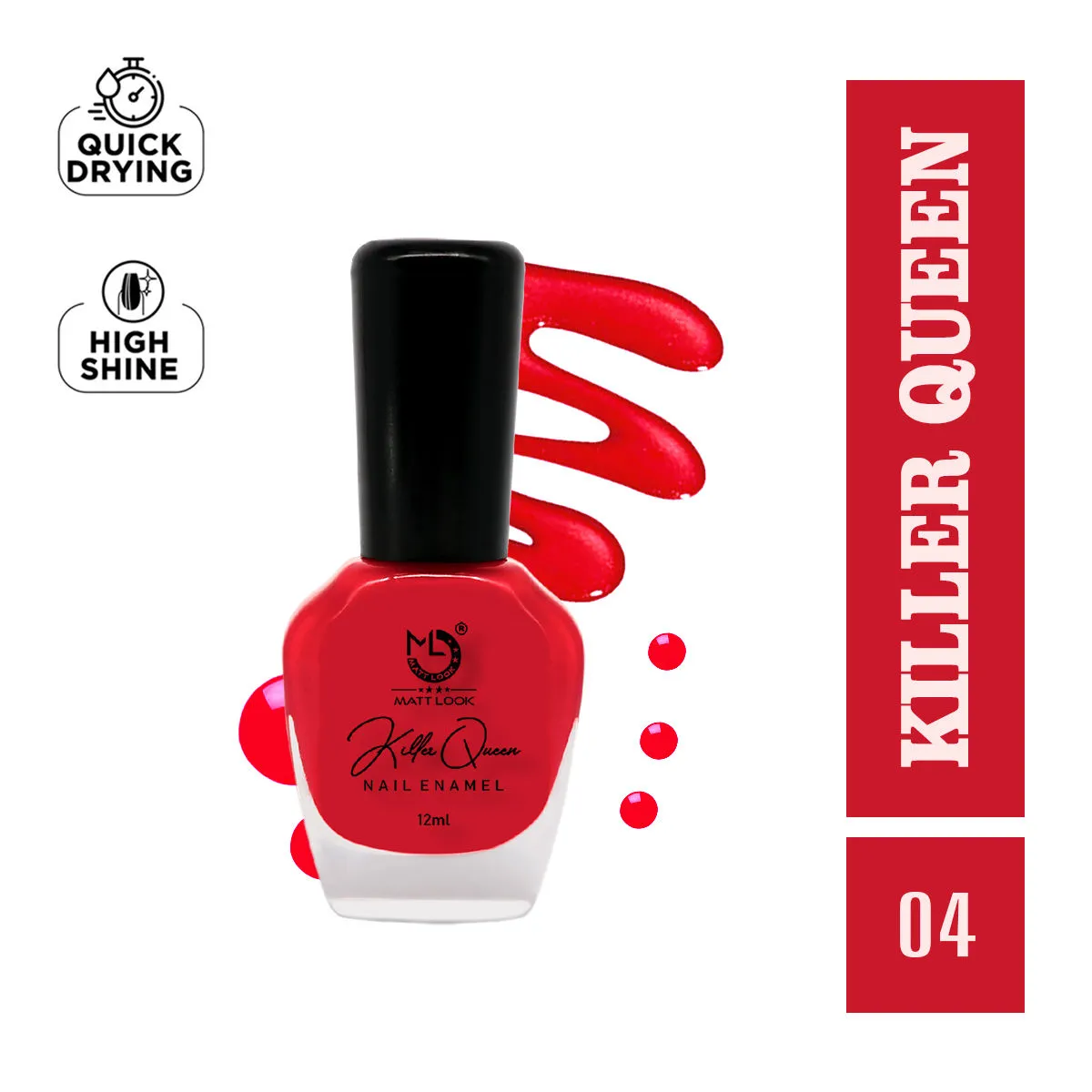 Matt look Killer Queen Nail Enamel - Shade-4