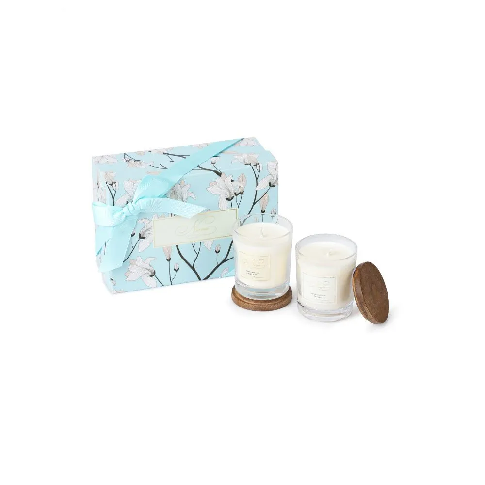 Niana Signature Candle Duo - Mogra & Wild Rose