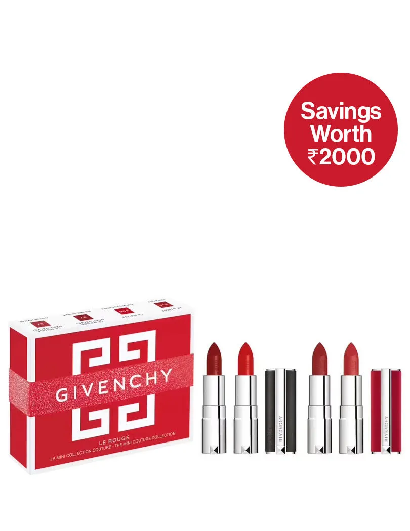 Givenchy Mini Lerouge & Le Rouge Deep Velvet Lipstick Gift Box (4 Minis)