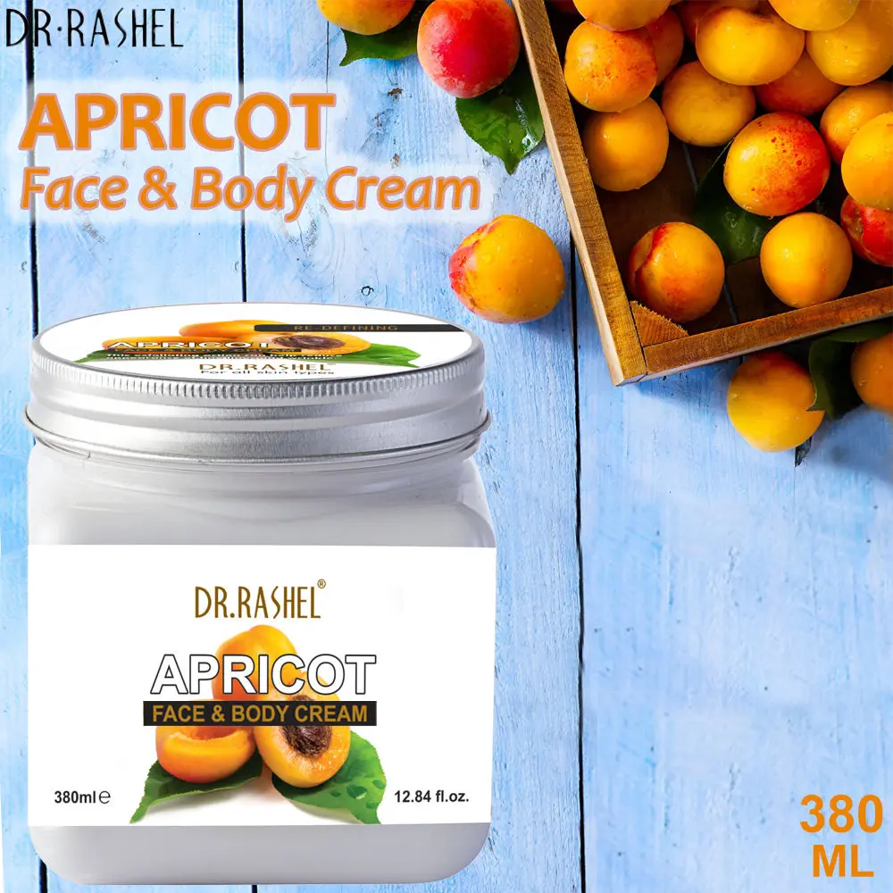 Dr.Rashel Re-defining Apricot Face and Body Cream For All Skin Types (380 ml)