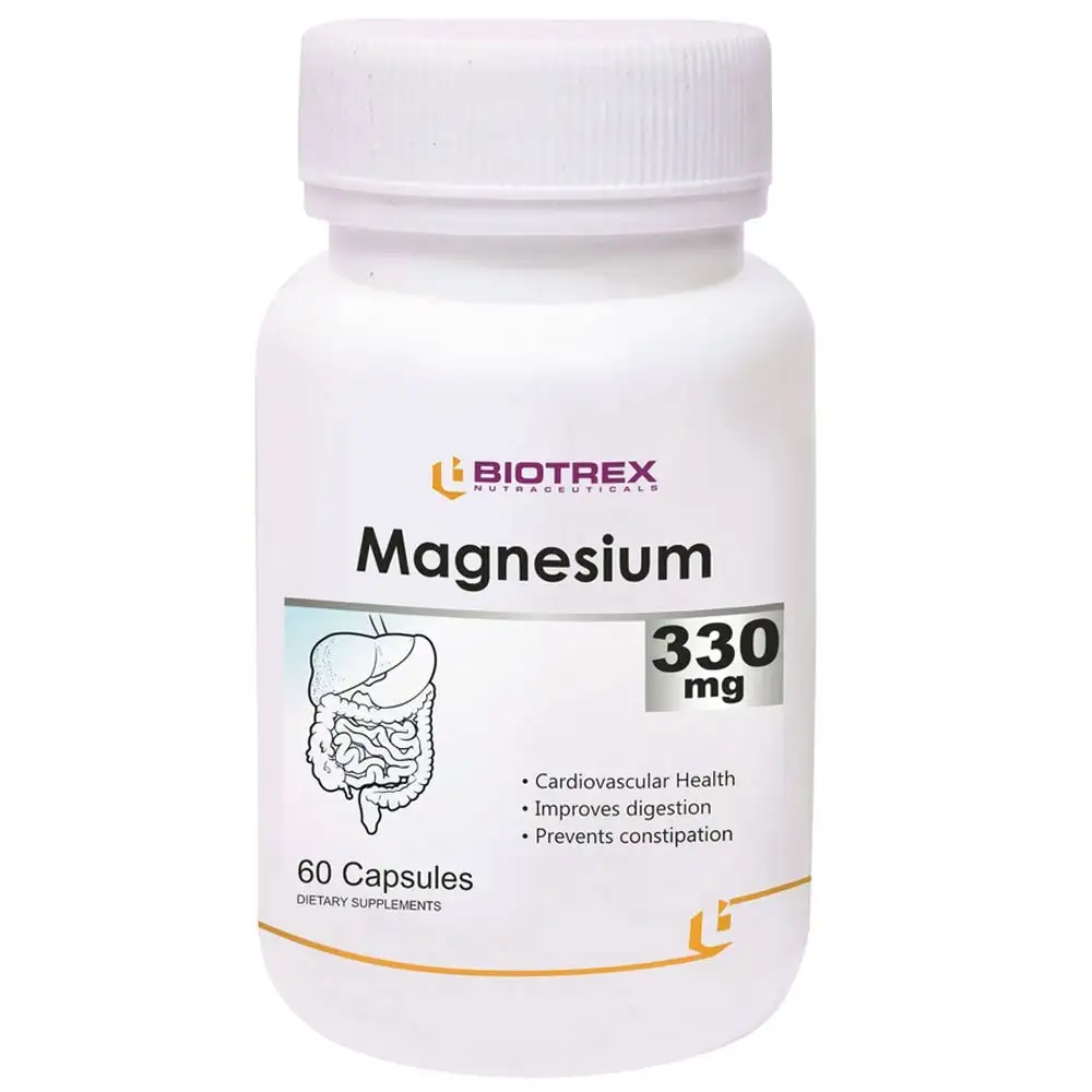 Biotrex Magnesium (330 mg),  Unflavoured  60 capsules