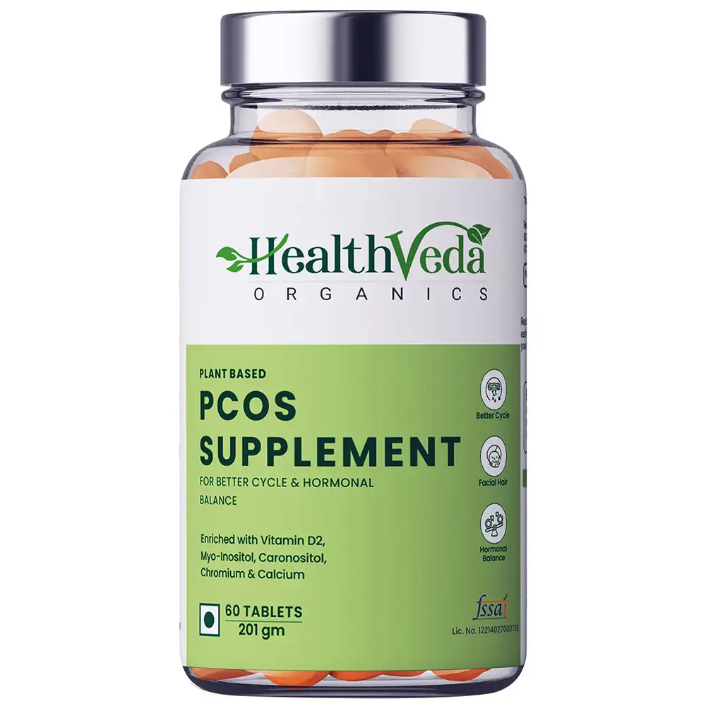 Health Veda Organics Plant Based PCOS Supplement,  60 tablet(s)  Unflavoured