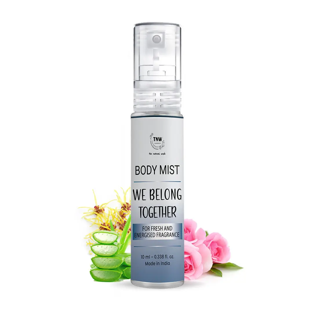 TNW – The Natural Wash We Belong Together Body Mist Mini| With Woody & Calming Notes | Unisex Fragrance | For Long-lasting freshness