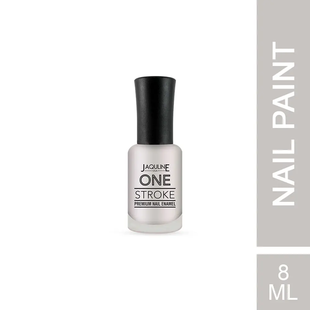 Jaquline USA One Stroke Premium Nail Enamel Silver Sand # J01 8ML