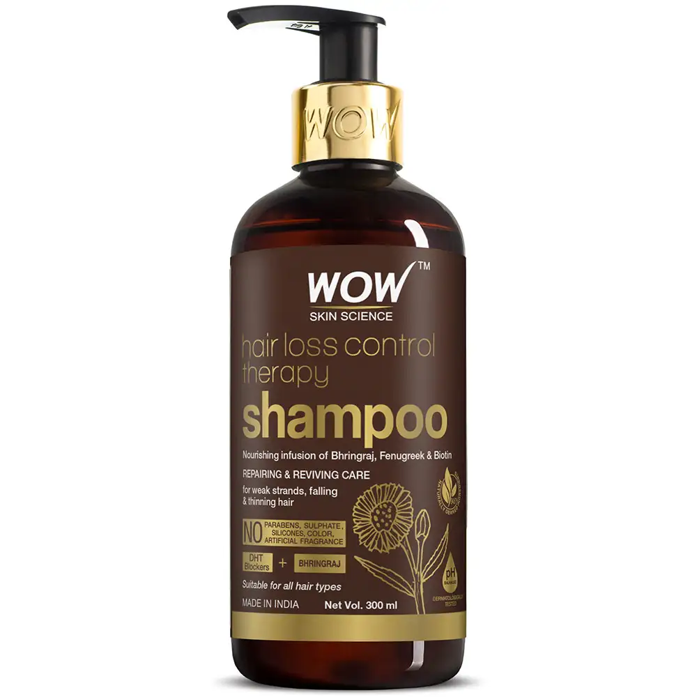 WOW Skin Science Hair Loss Control Therapy Shampoo,  300 ml  for All Hair Types