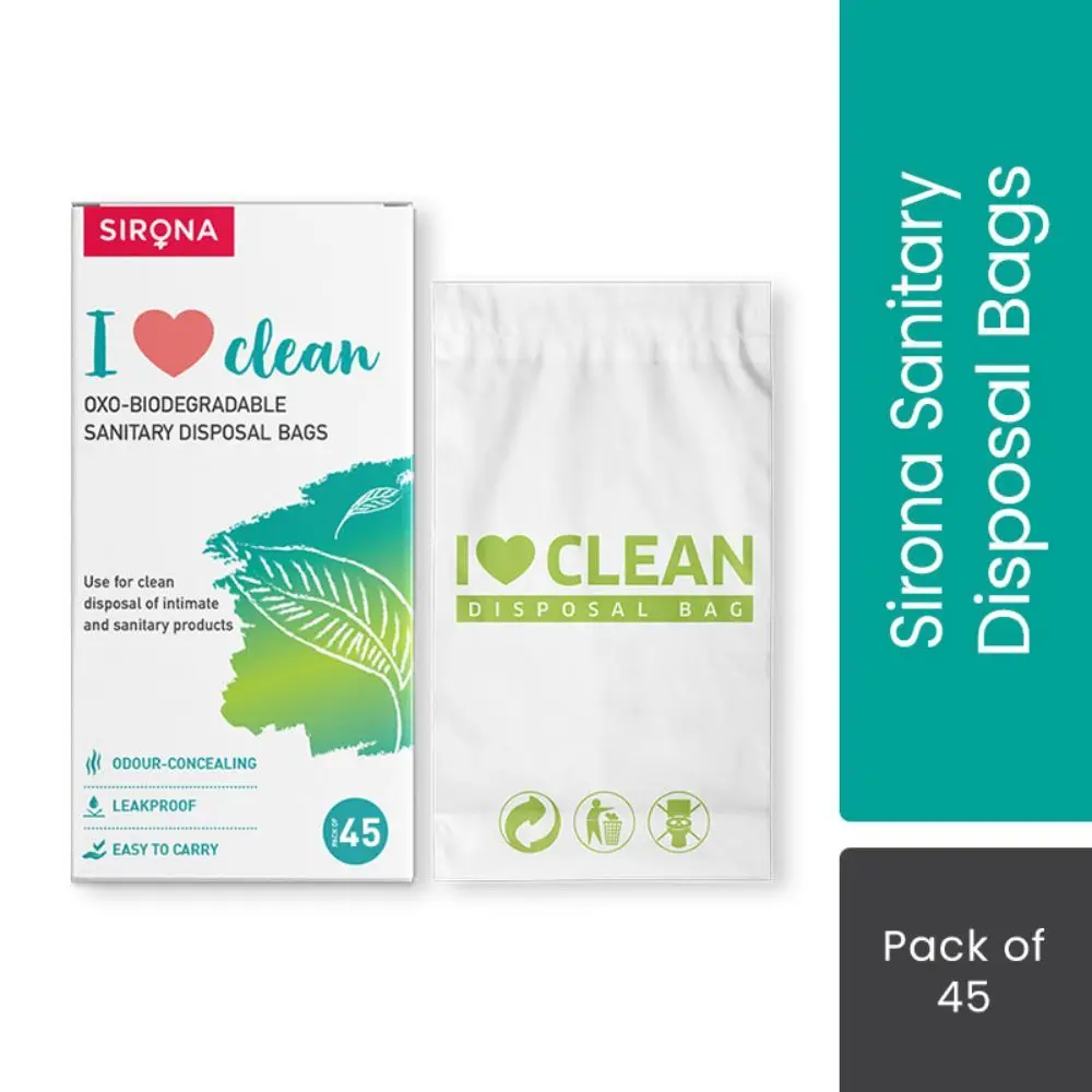 Sanitary and Diapers Disposal Bag by Sirona 45 Bags