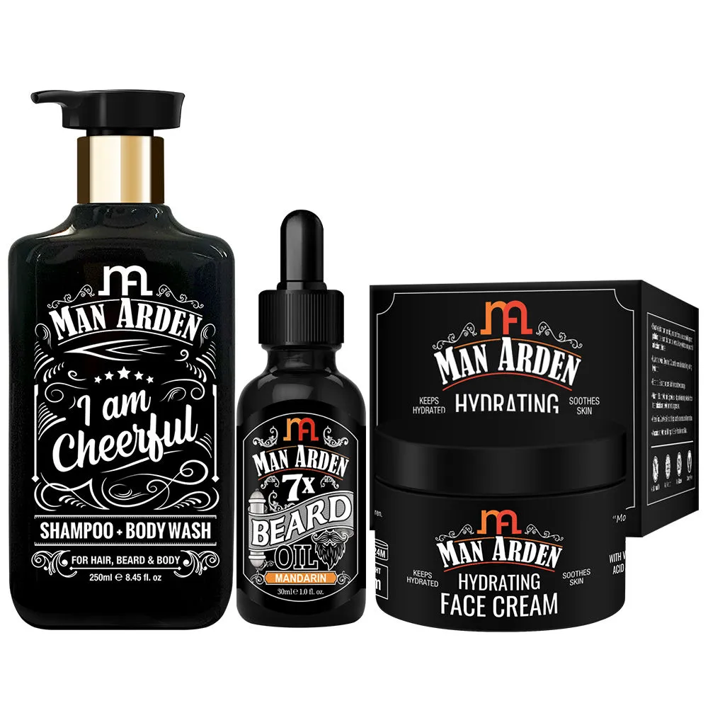 Man Arden Cheerful Skin And Hair Combo For Men