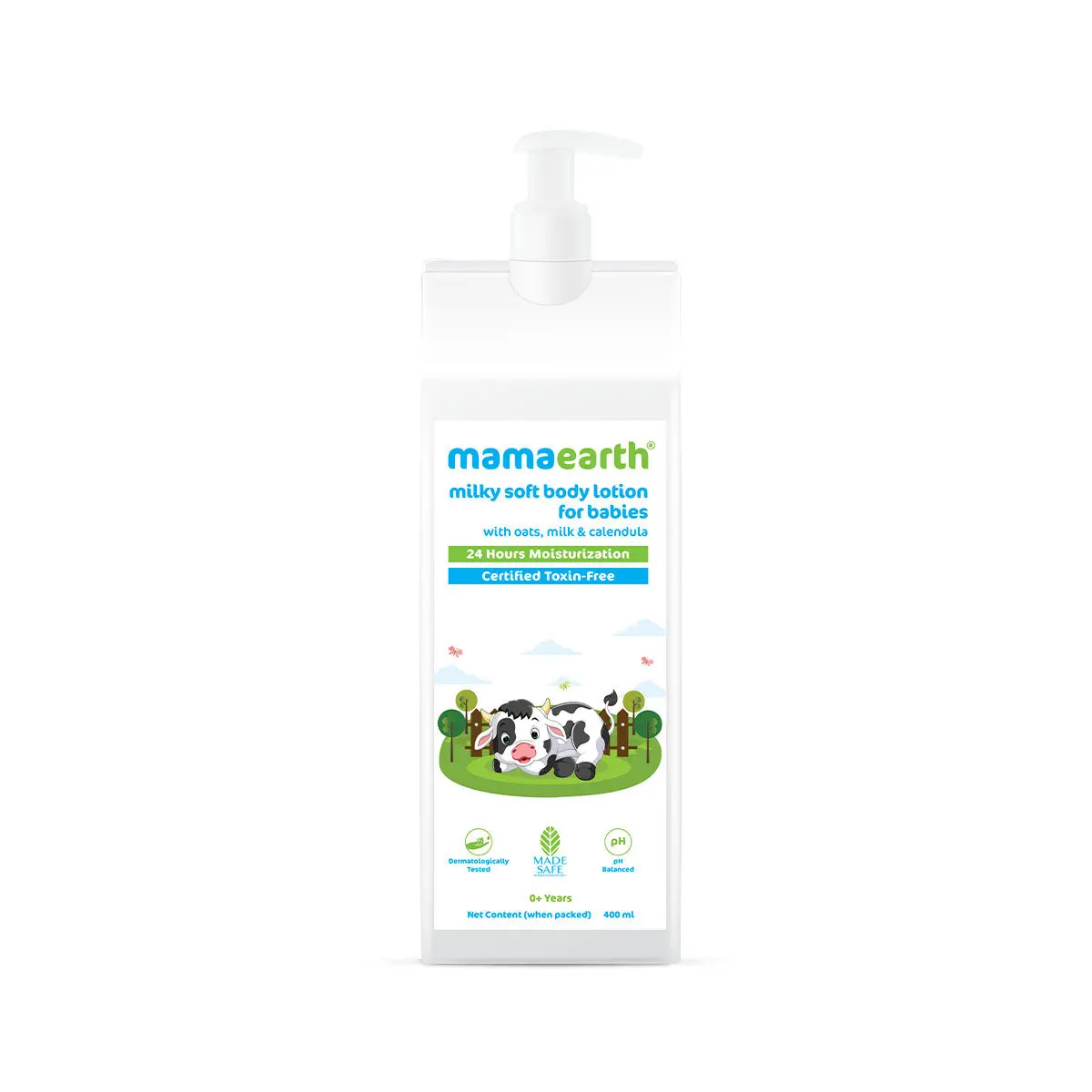 Mamaearth Milky Soft Body Lotion with Oats, Milk & Calendula (400 ml)